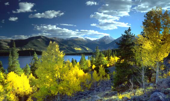 The Twin Lakes near Aspen where The Human Shift is located